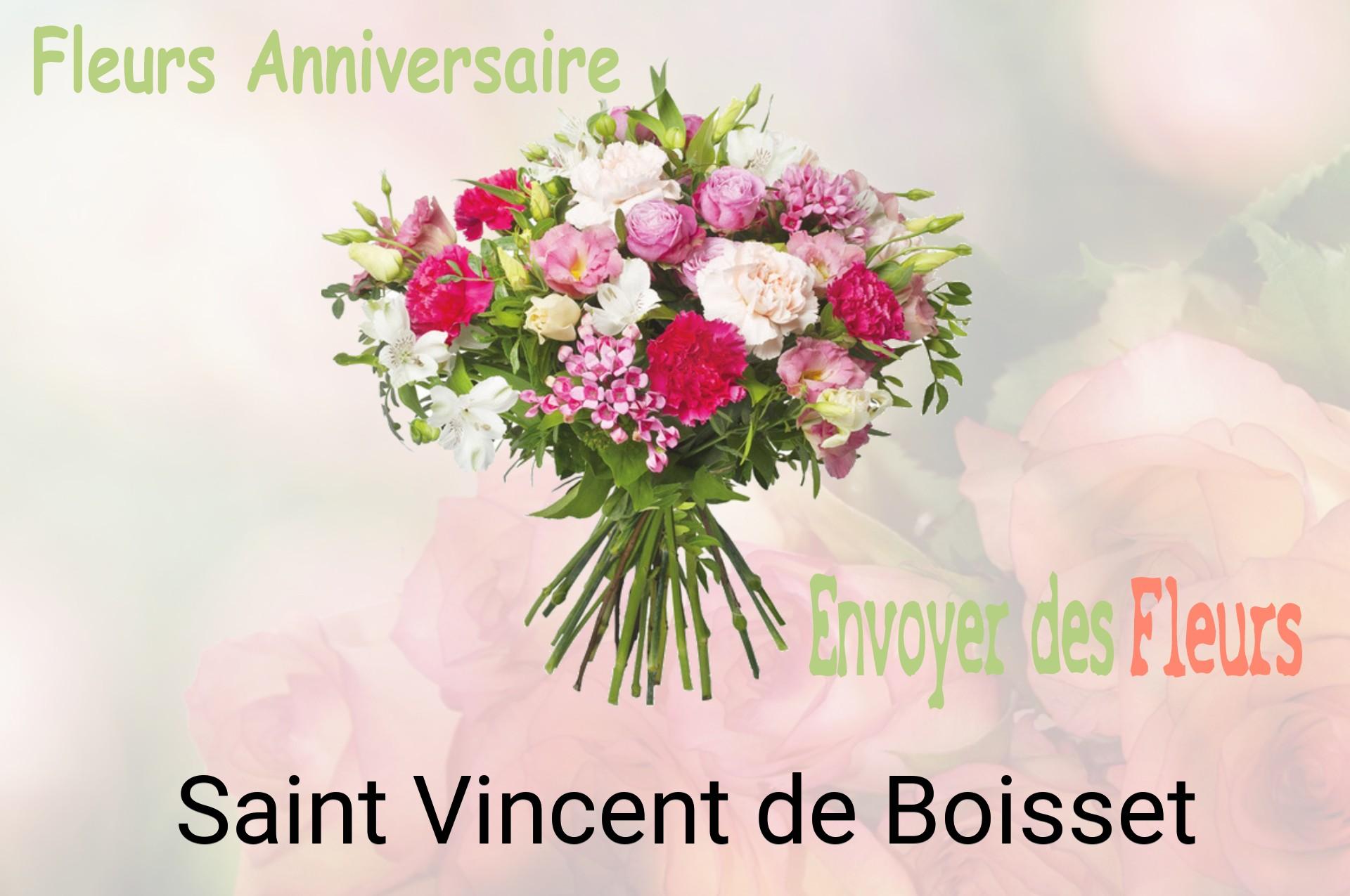 Bouquet de fleurs d’anniversaire livré à Saint-Vincent-de-Boisset