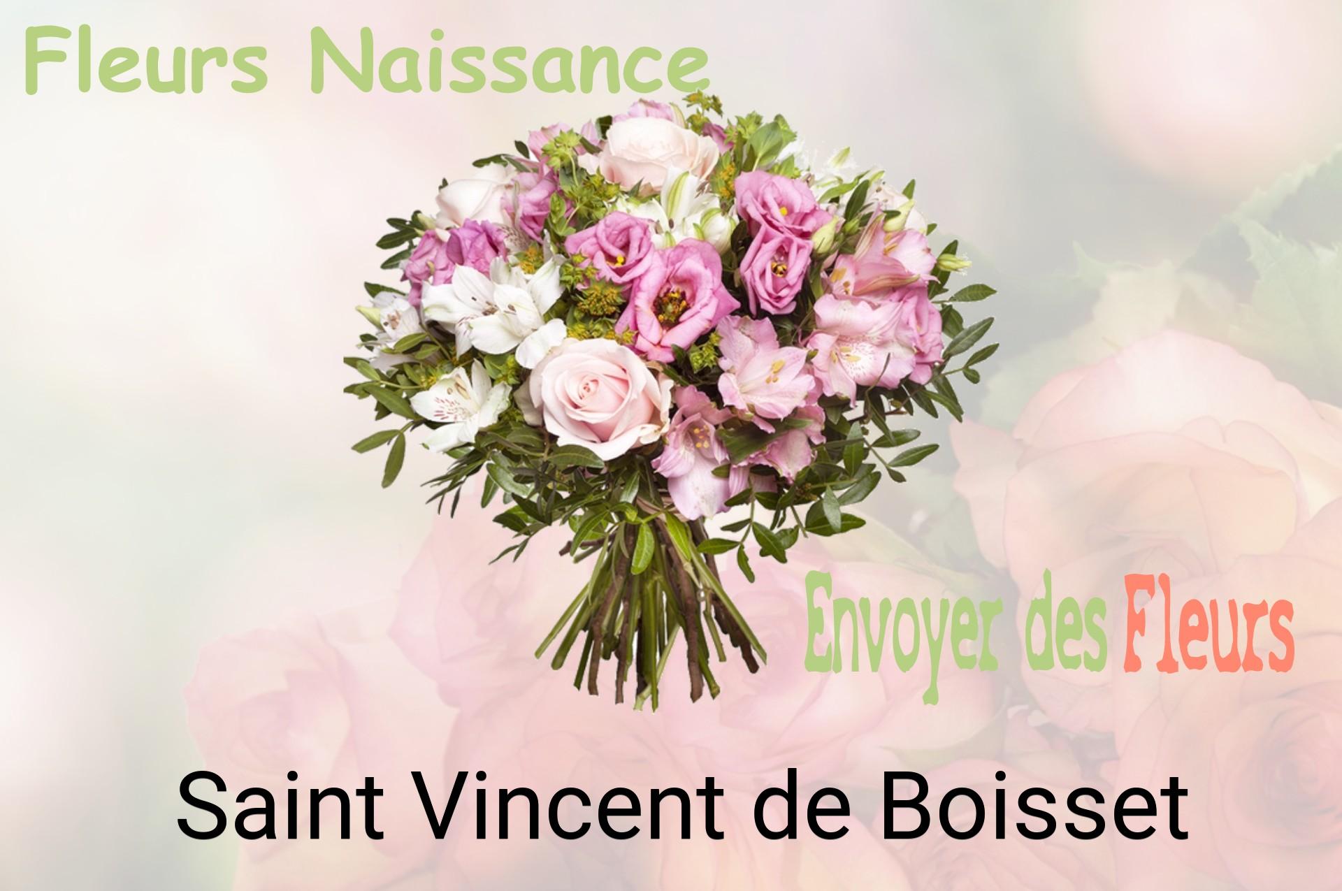 Bouquet de fleurs de naissance livré à Saint-Vincent-de-Boisset